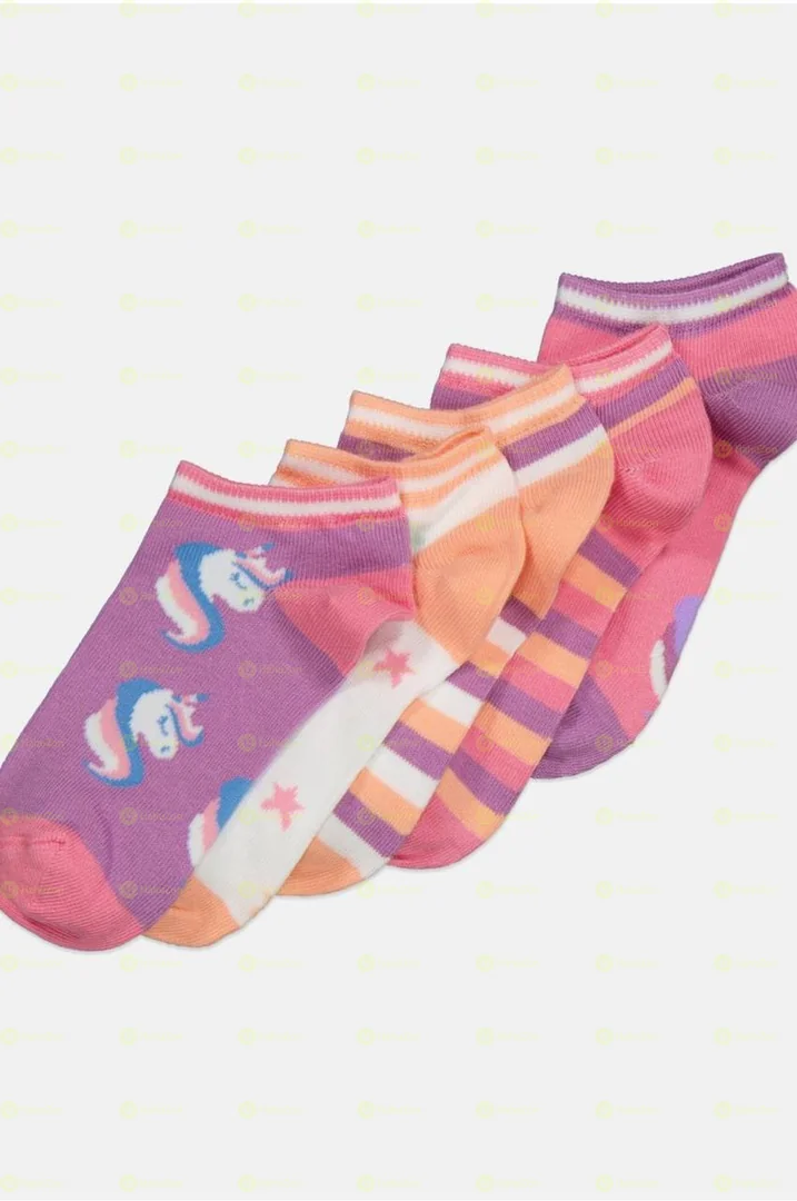 Kids Girls 5 Pair Of Ankle Socks