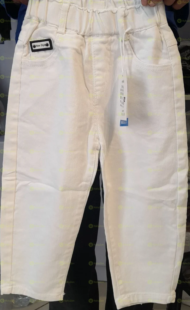 Boys Casual White Jeans