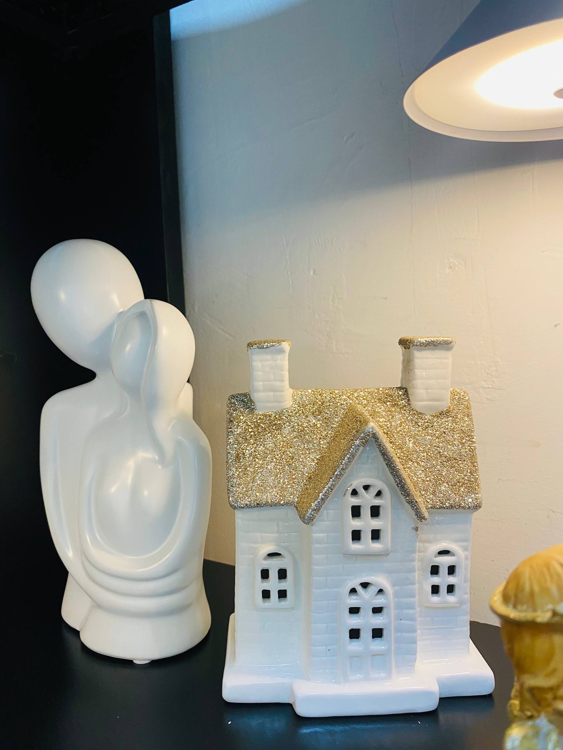 White Ceramic Led House