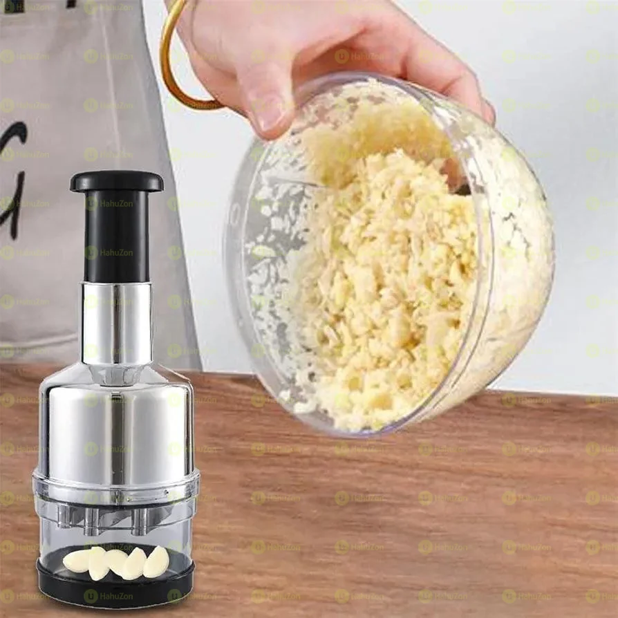 Manual Press-Down Garlic And Vegetable Chopper