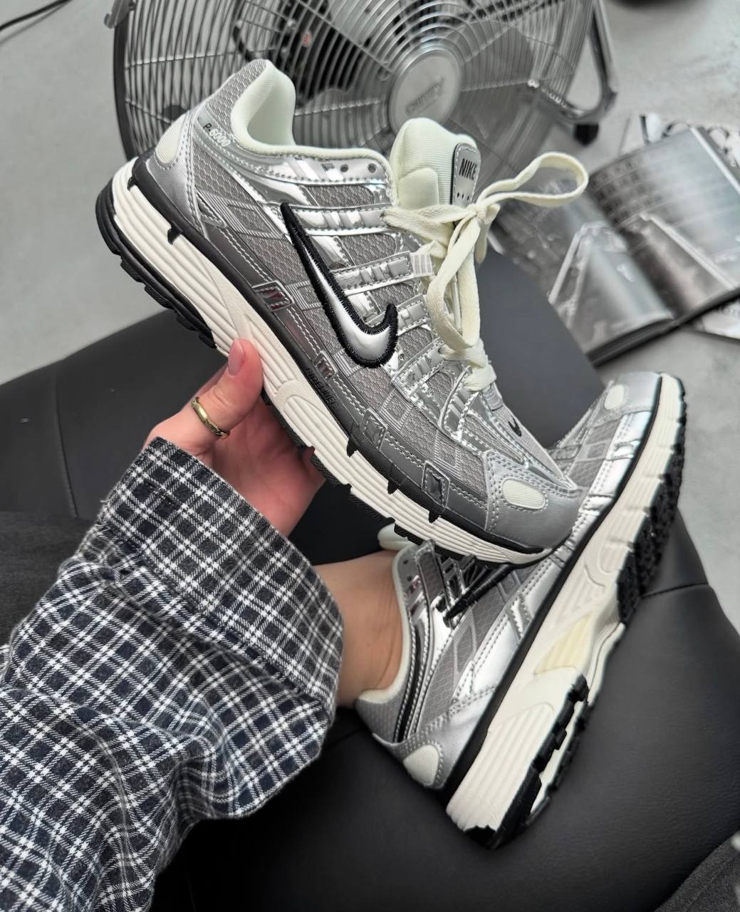 P6000 Silver Women's Shoes