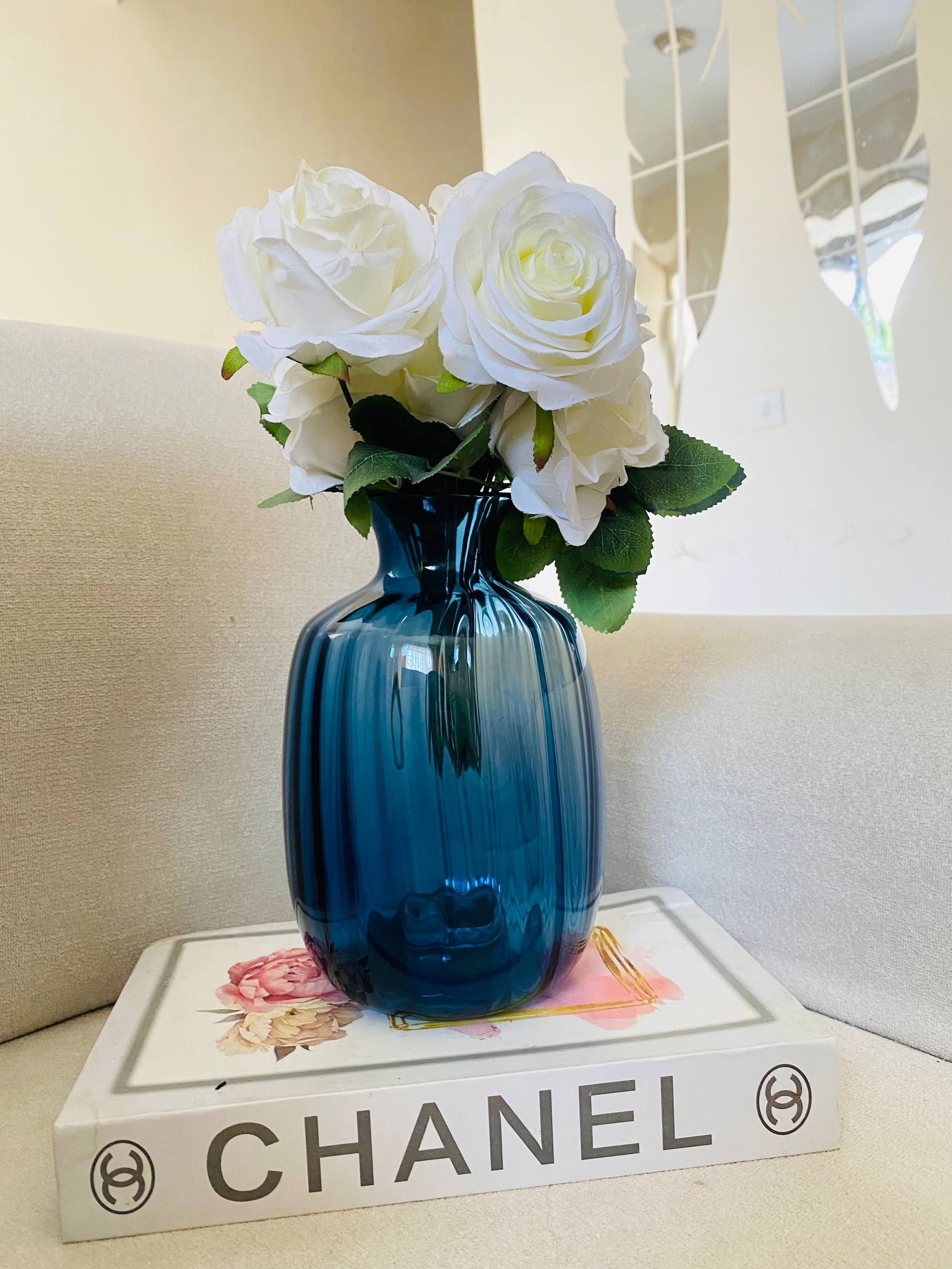 Blue Center Table Vase