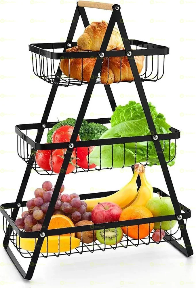 ባለ3 መደርደሪያ የፍሩት ራክ