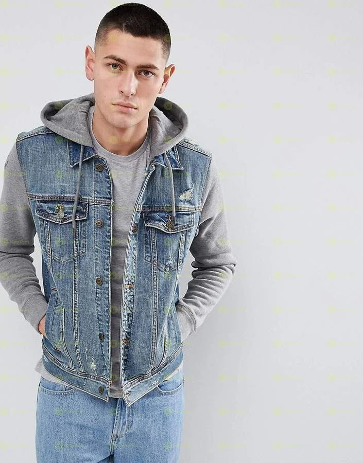 Hooded Denim Jeans Jacket