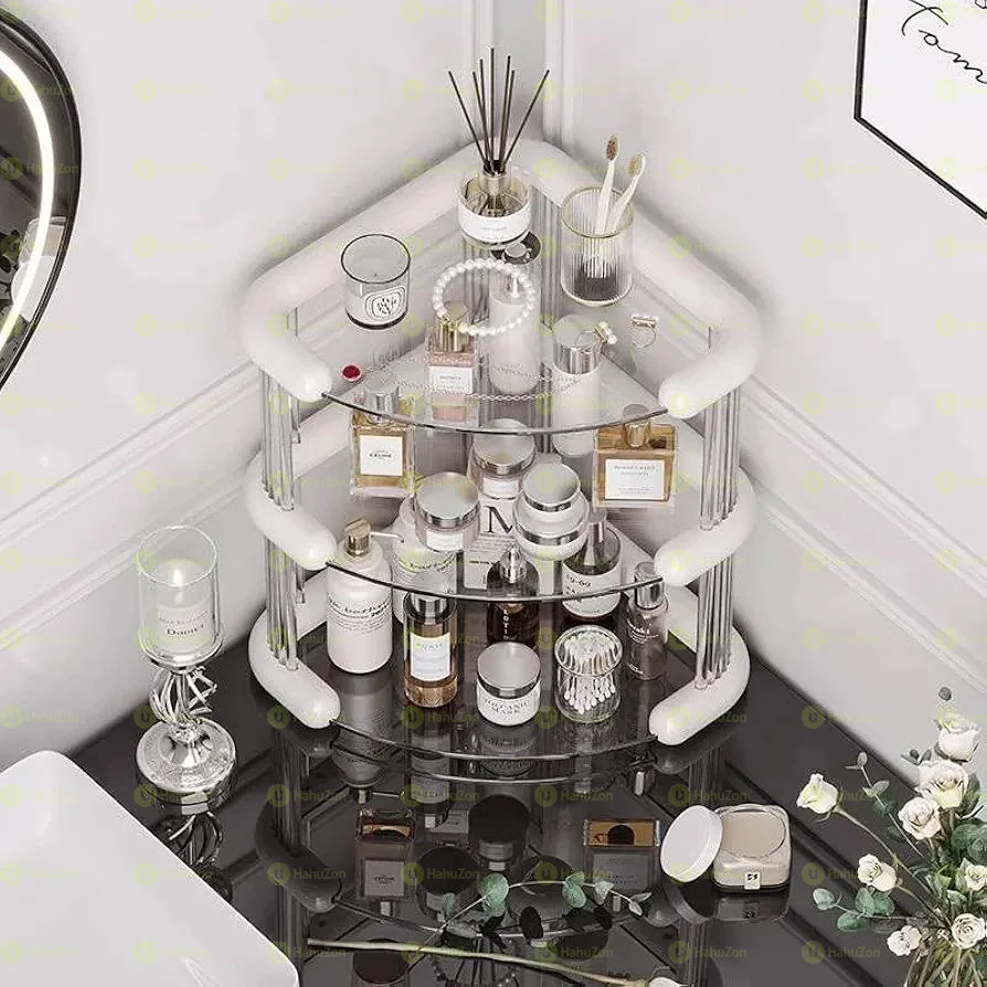 Corner Makeup & Skincare Organizer