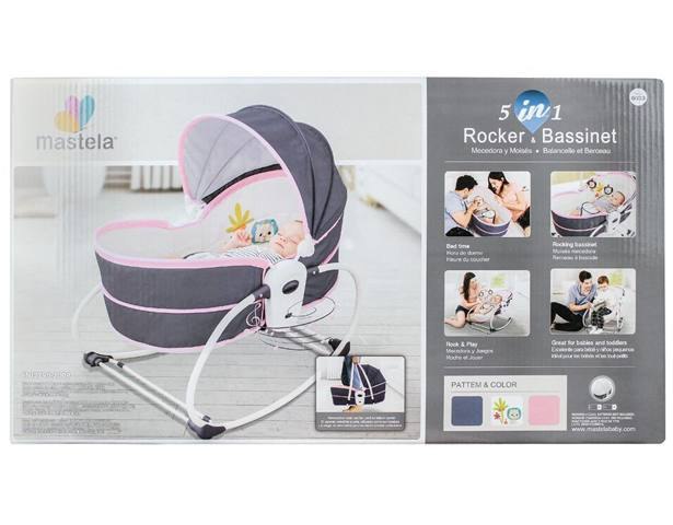 Mastela 5-In-1 Baby Rocker & Bassinet