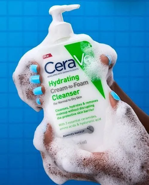 CeraVe Hydrating Cream-to-Foam Cleanser