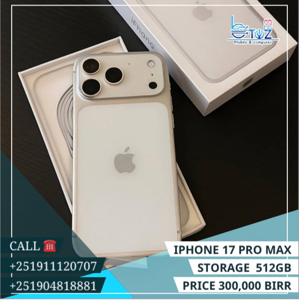 iPhone Apple 17 Pro Max