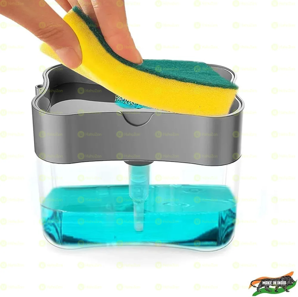 2 in 1 Soap Dispenser and Sponge with Holder