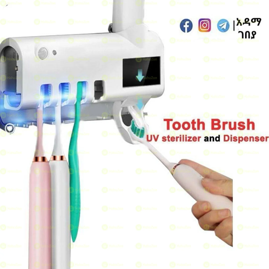 Toothbrush UV Sterilizer and Dispenser