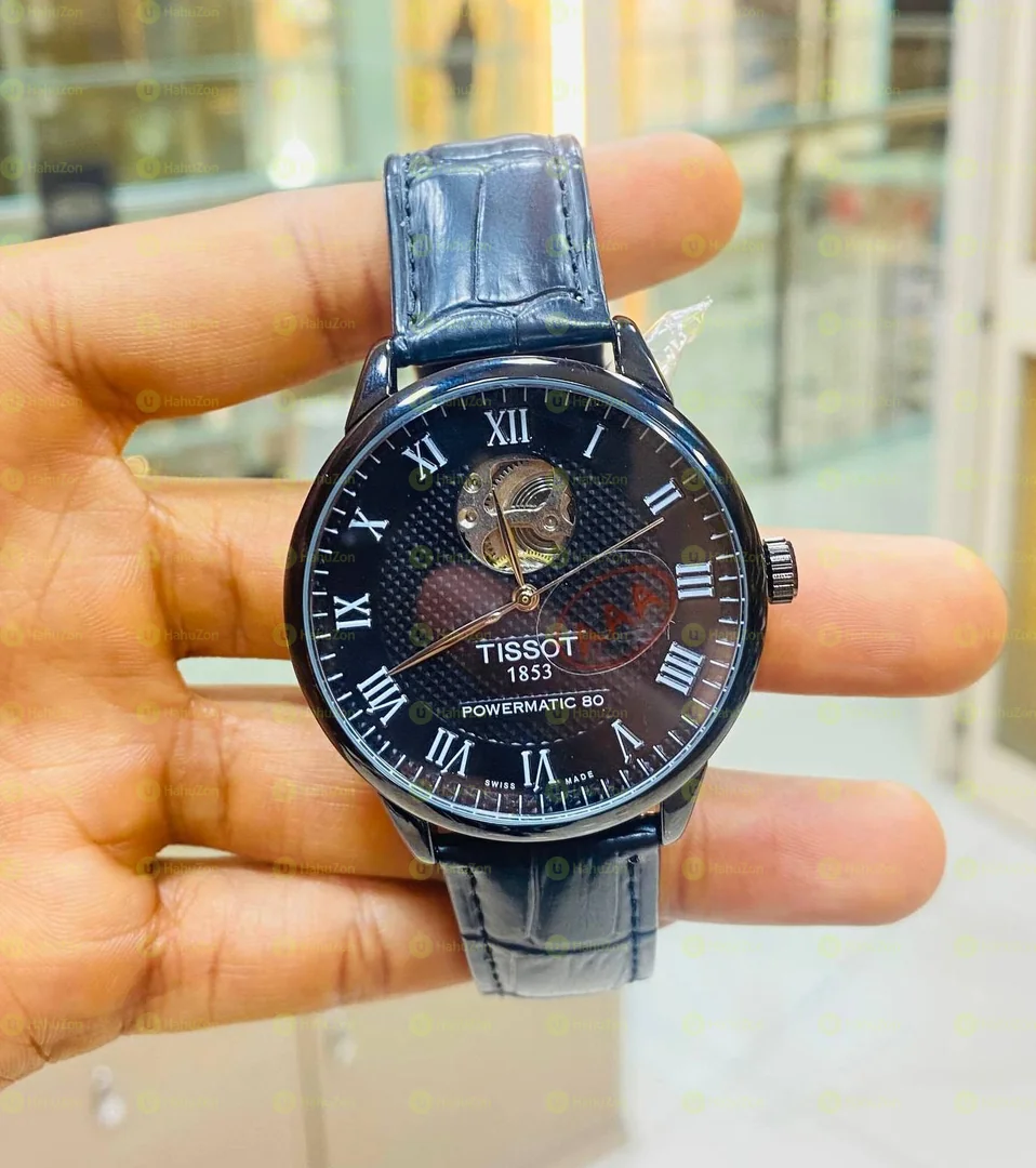 TISSOTmens Luxury Geniune Leather Fashionable Watches