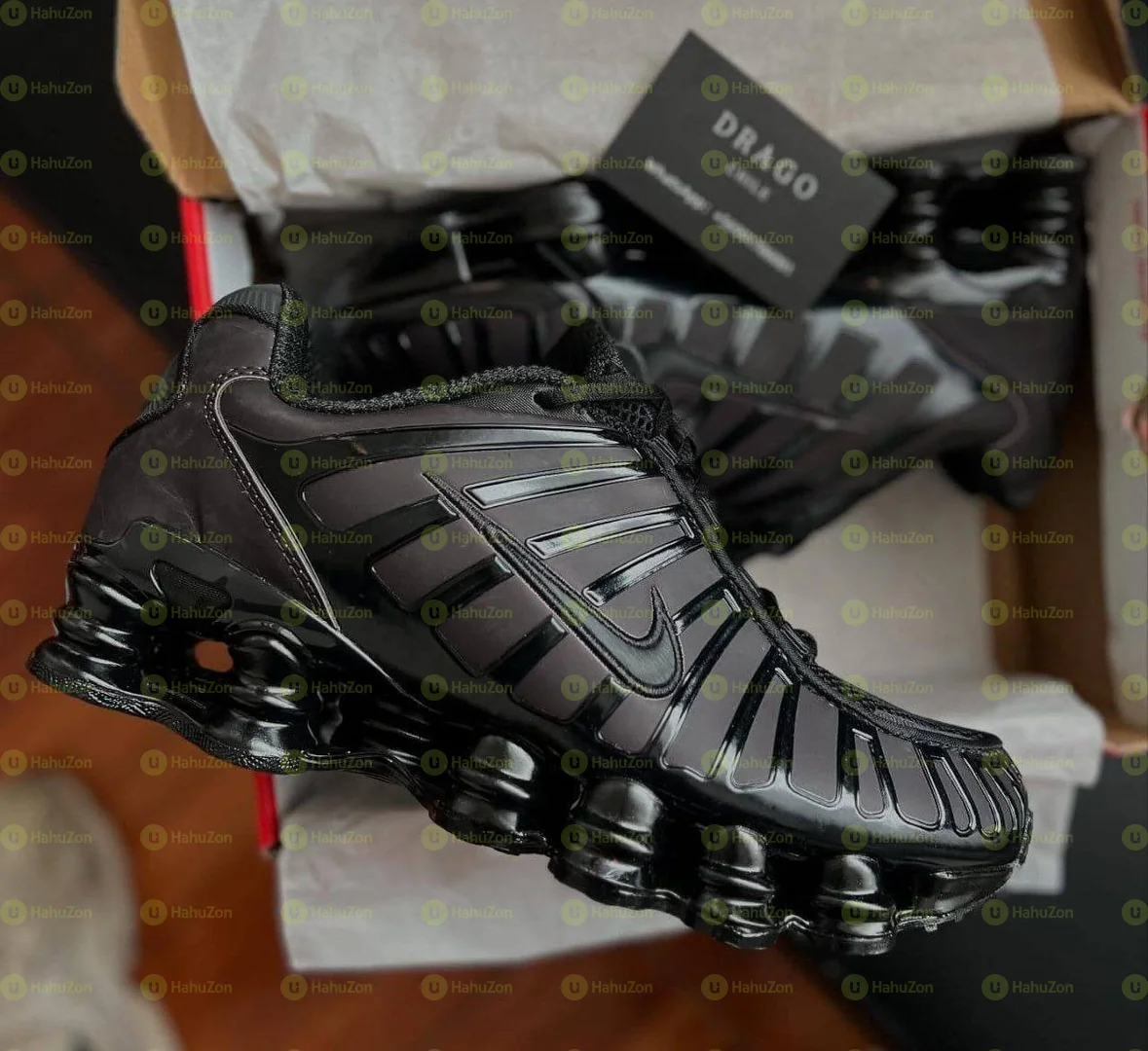 Nike Air Max Shox TL Triple Black Men's Shoes