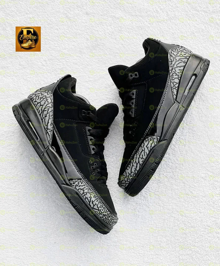NIKE AirJordan 3 Black Cat Men's Shoes