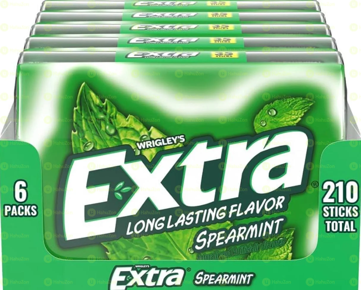 EXTRA Spearmint Sugar Free Chewing Gum Meg