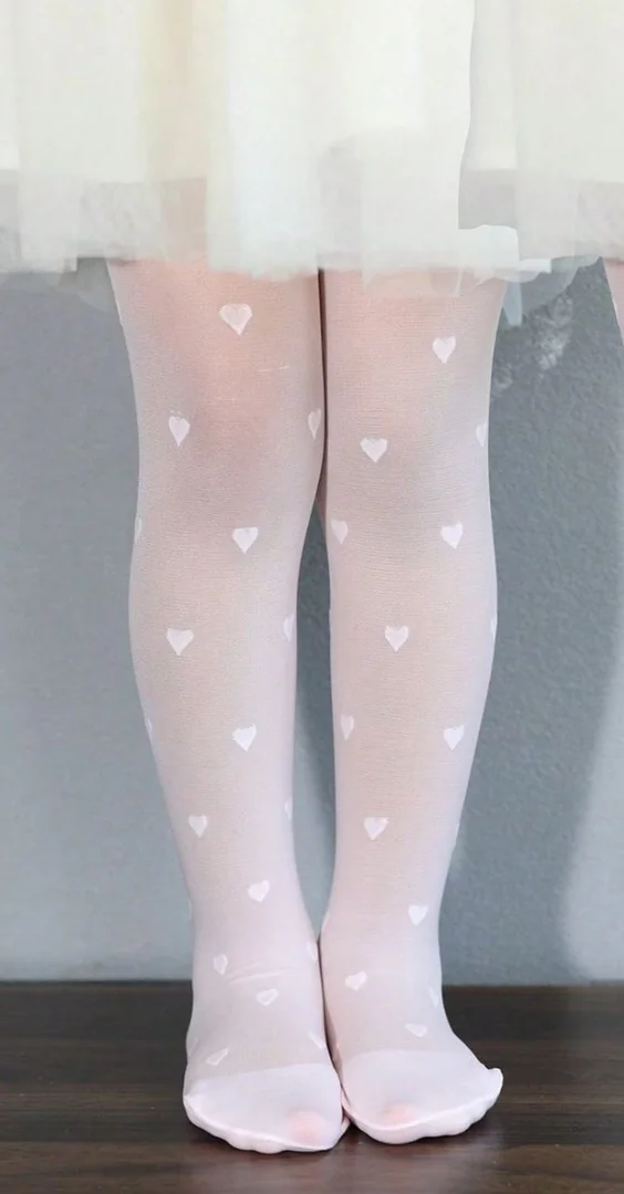 Girls Heart Pthin Pantyhose