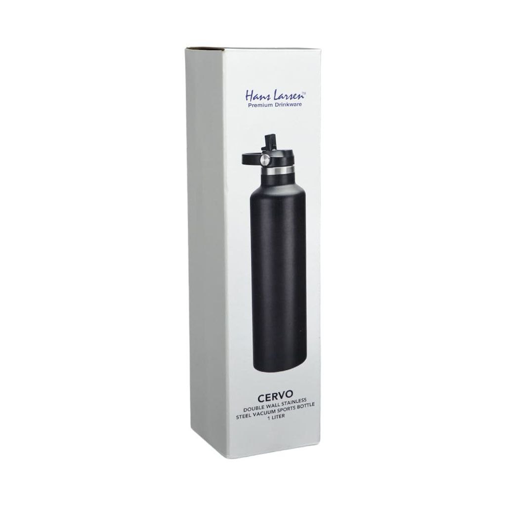 CERVO Hans Larsen Vacuum Stainless Steel Bottle with Sports Lid