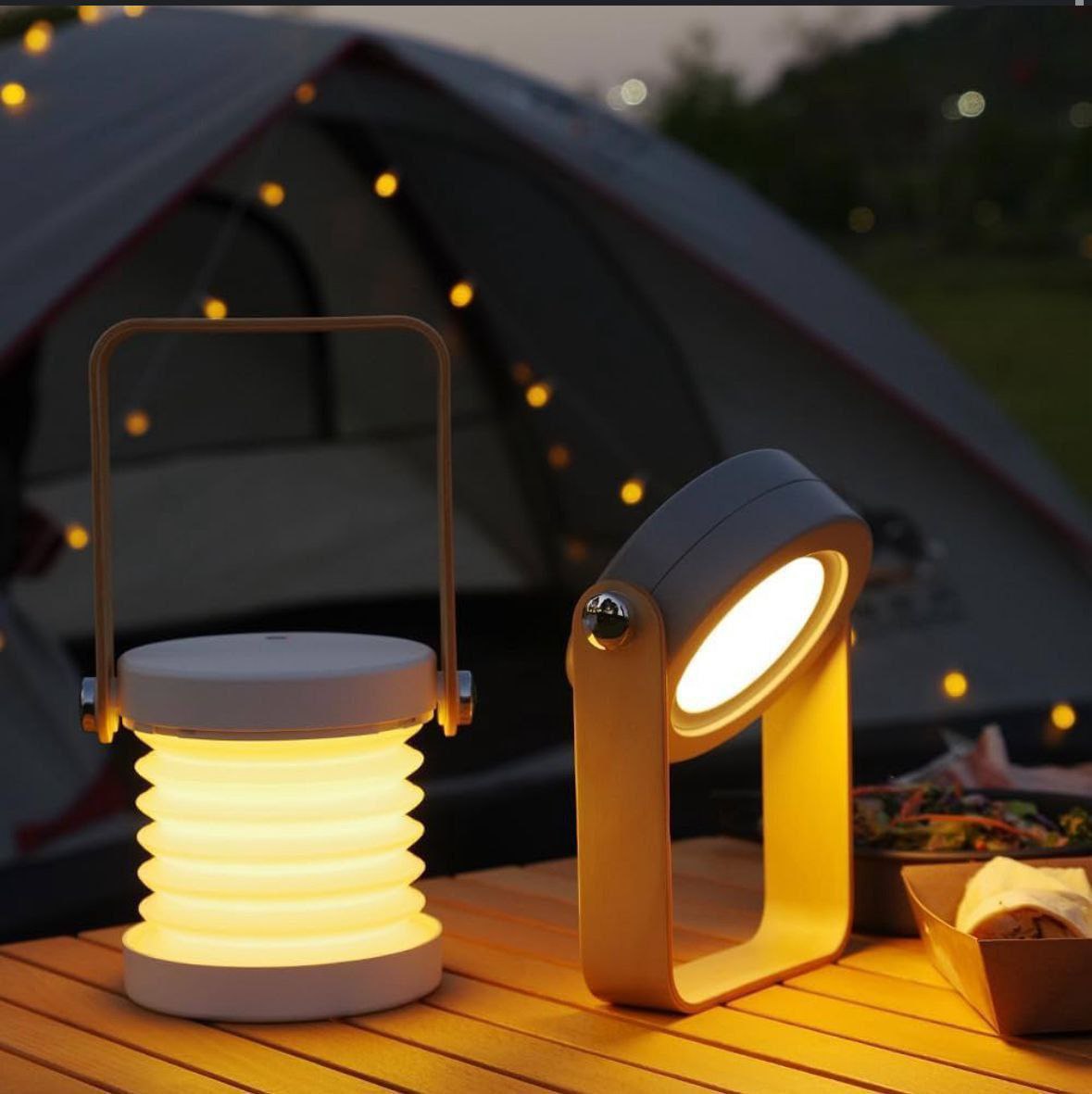Foldable LED Bedside Table Lamp