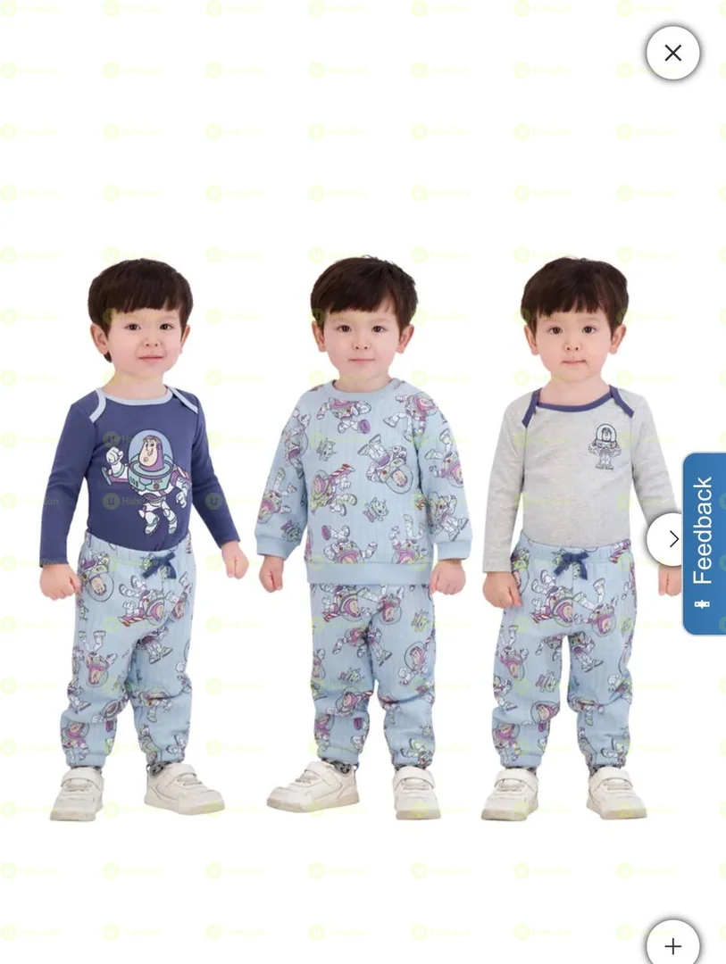Character Baby 4-piece Ribbed Set