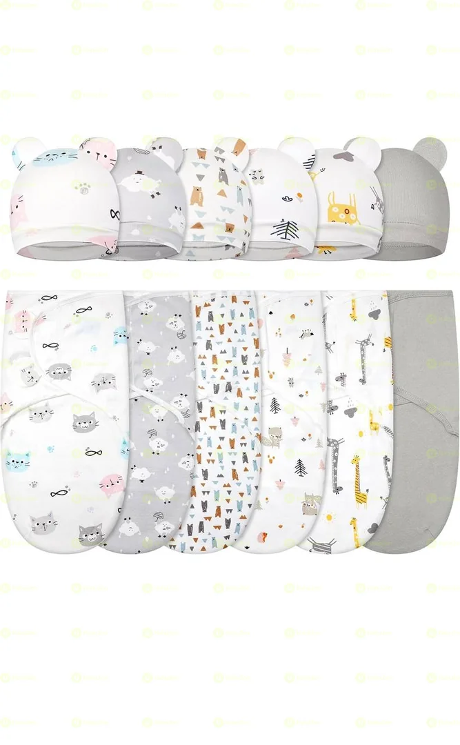 Swaddle Blanket with Hats