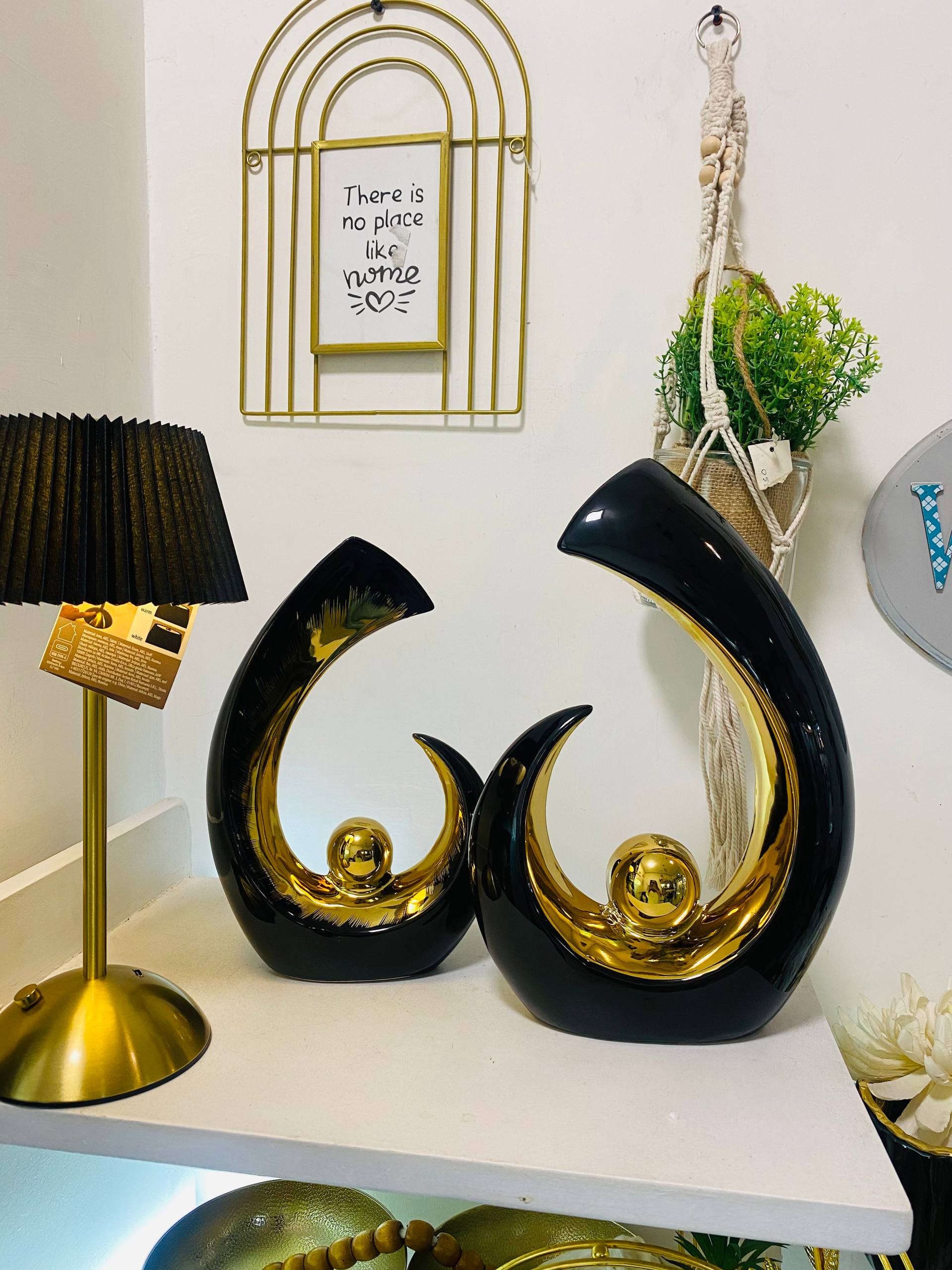 Modern Black Sculpture