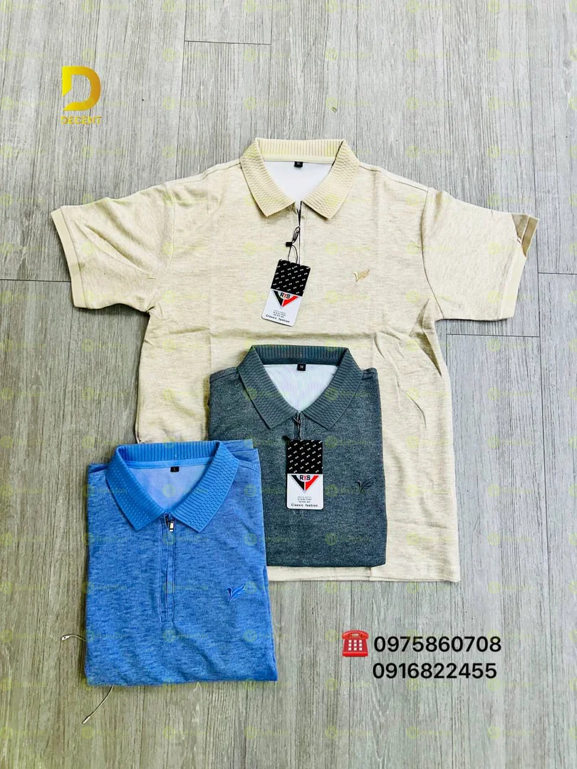 Short Sleeve Zipper Tshirt