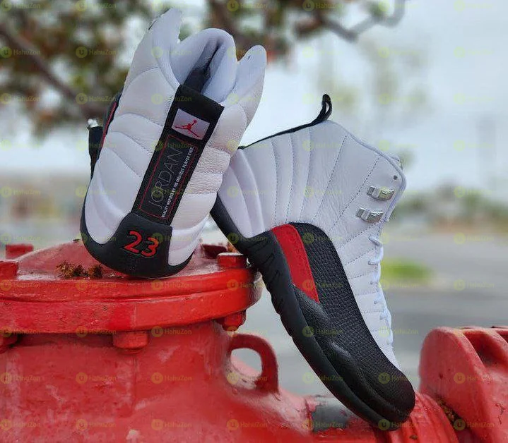 Air Jordan 12 Retro Mid JM RED TAXI Men's Shoes