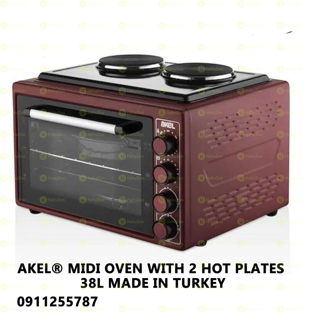 Akel® Midi Oven with 2 Hot Plates