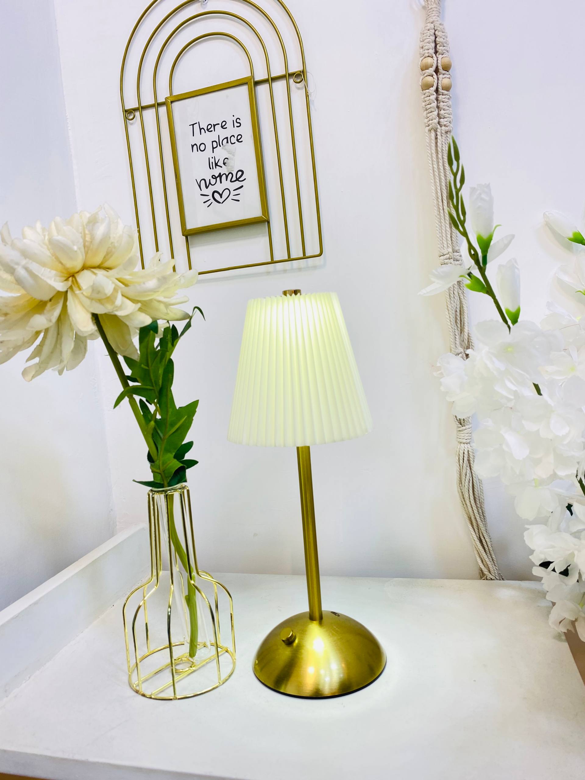 Glass tube vase flower