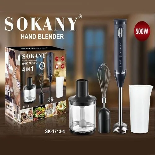 Sokany 4-in-1 Hand Blender Set