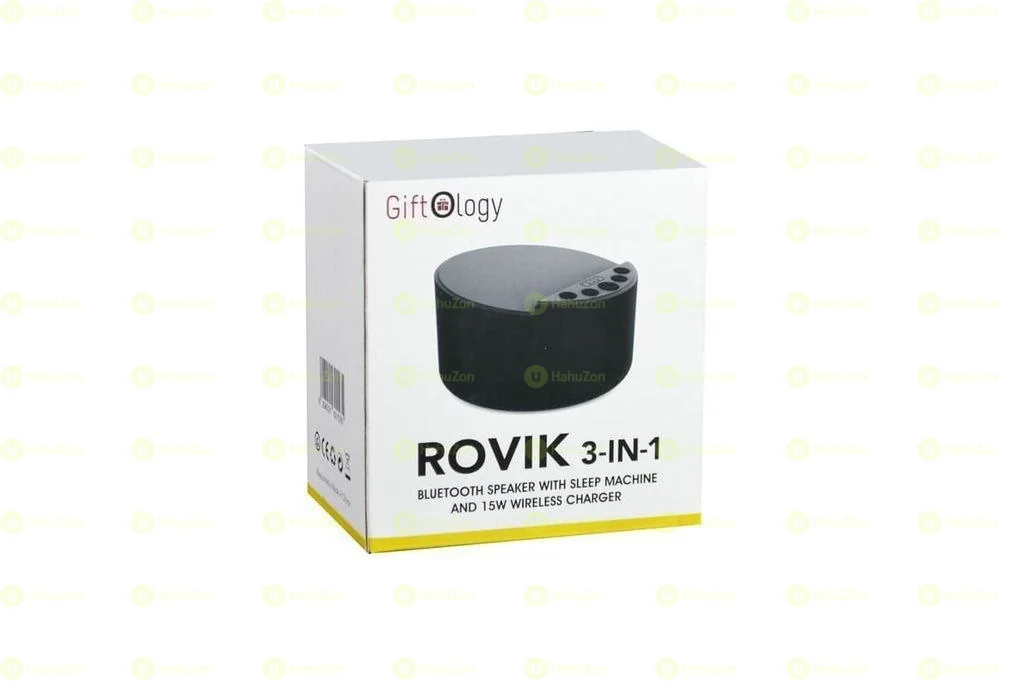 ROVIK 3-in-1 Bluetooth Speaker with Sleep Machine & Wireless Charger
