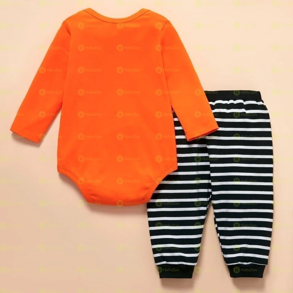 Cute Halloween 2 Piece Top and Pants Set