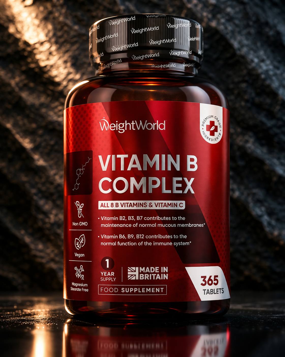 Vitamin B-Complex All 8 B Vitamins & Vitamin C 365 Tablets