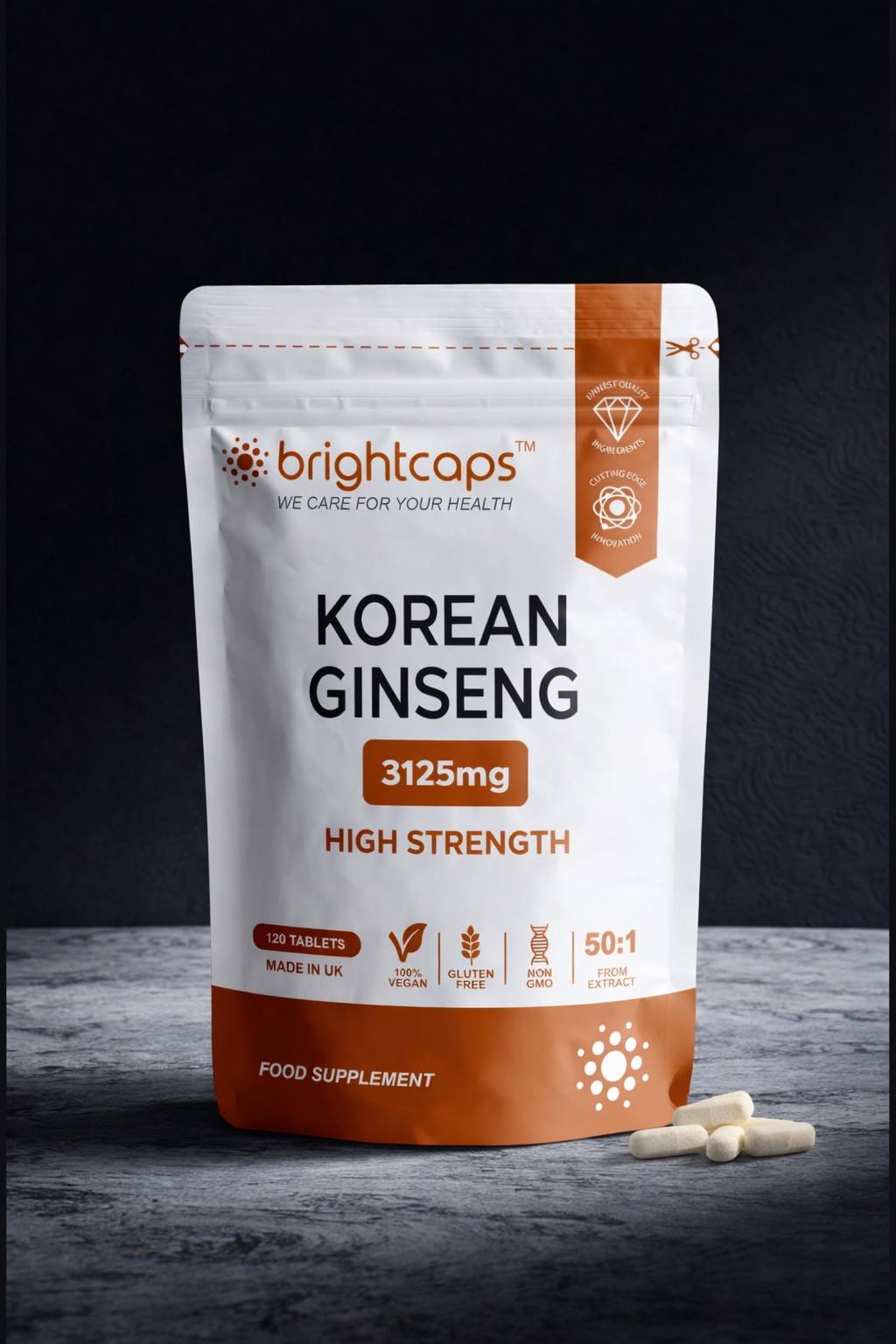 Korean Ginseng 3125mg 120 Tablets