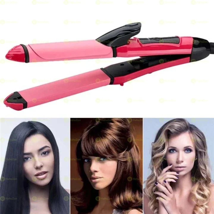 2 in 1 Hair Straightener & Curler