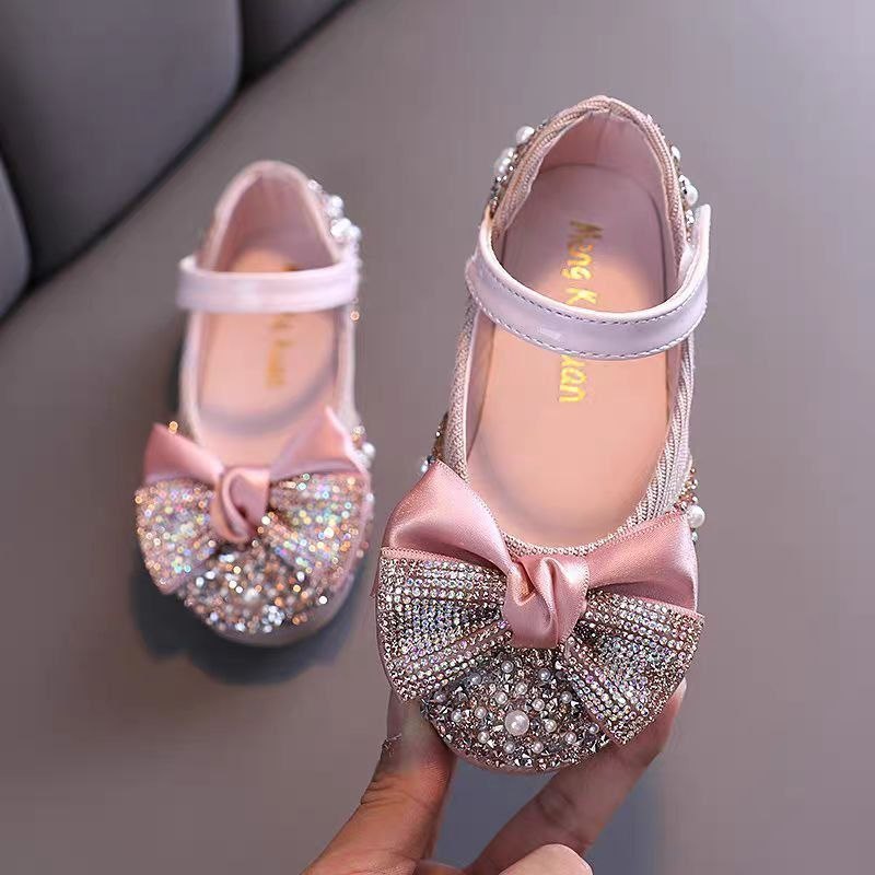 Girls Pearl Decor Princess Sandals