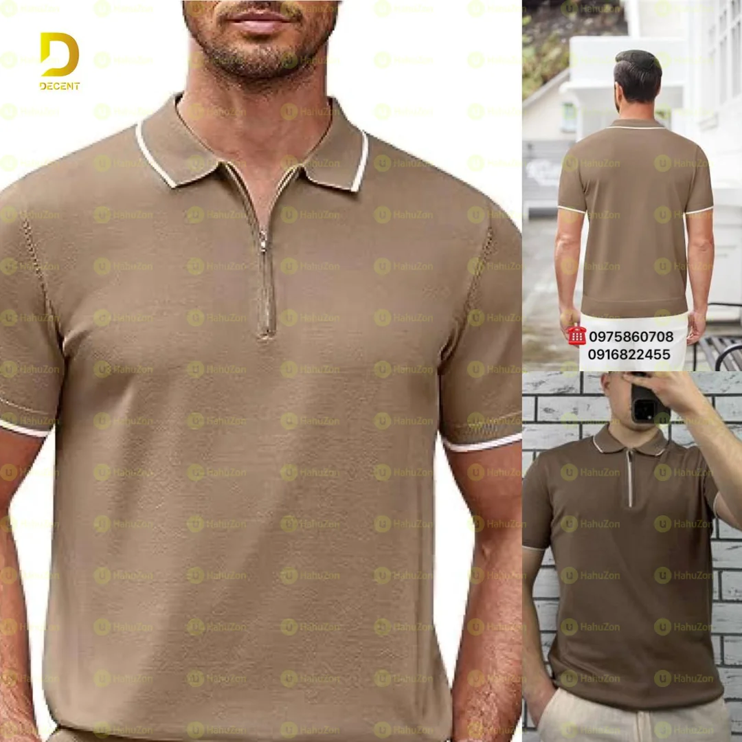 Zipper Polo Shirt