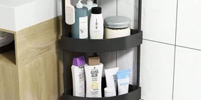 4 Tier Moveable Corner Storage Rack