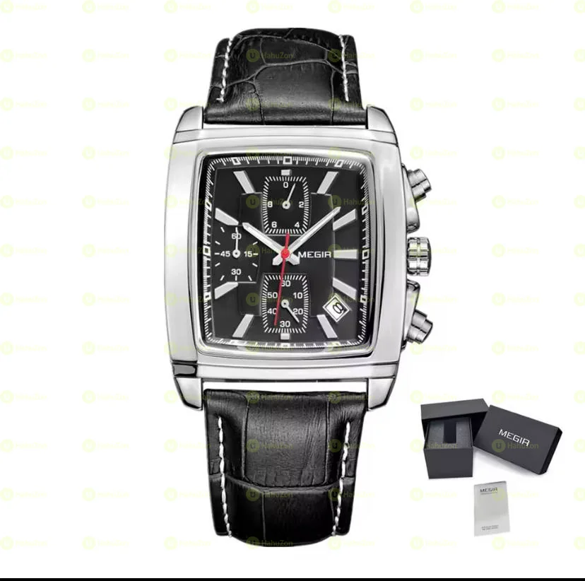 Stylish Luxury Fashionable Men’s Megir Leather Watch
