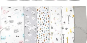 Swaddle Blanket with Hats for Baby Girl Boy