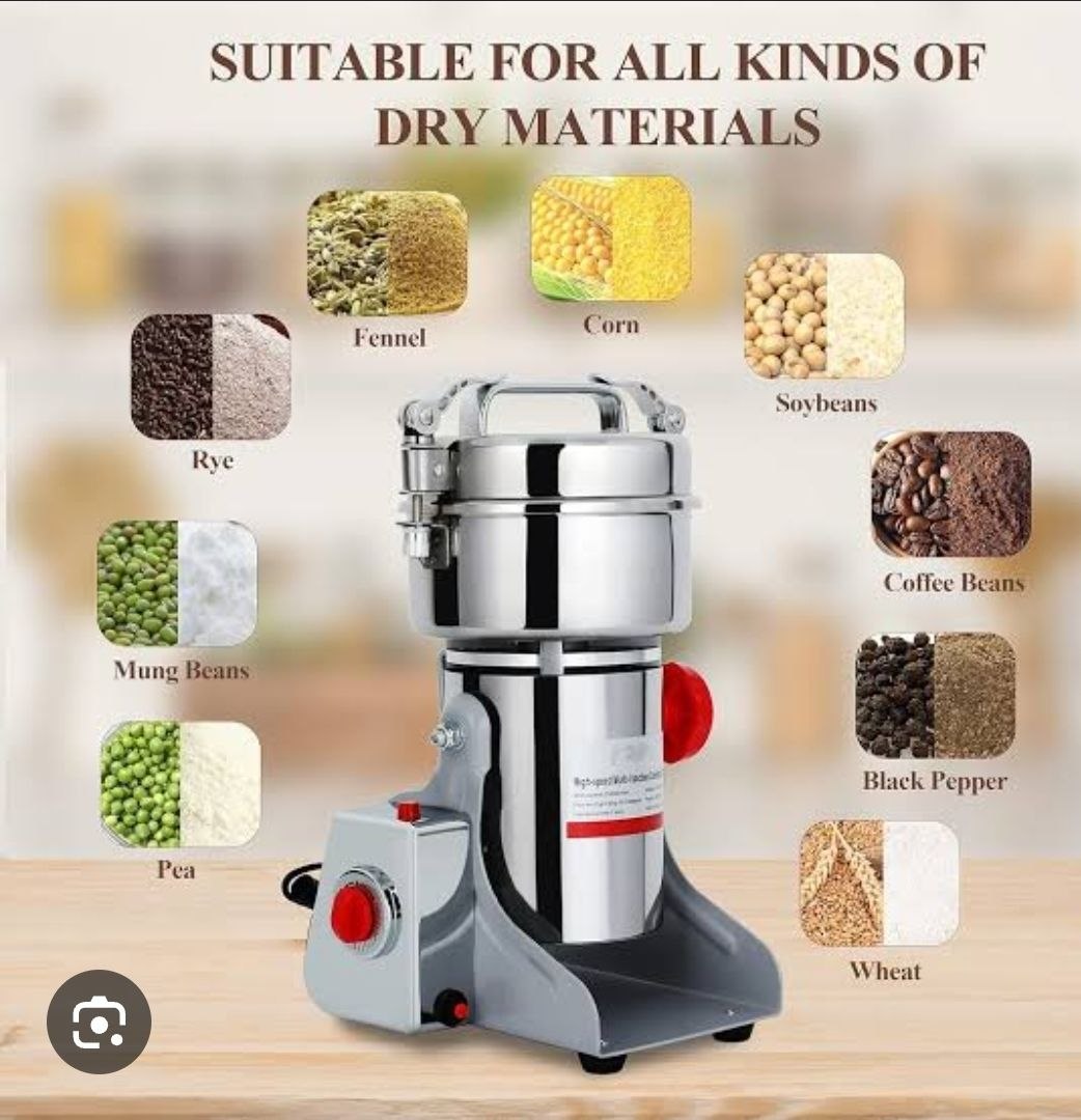 Commercial-Grade Electric Grain and Spice Grinder Mill