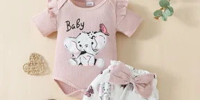 Babygirl Three Piece Set Short Tshirt Headband Set