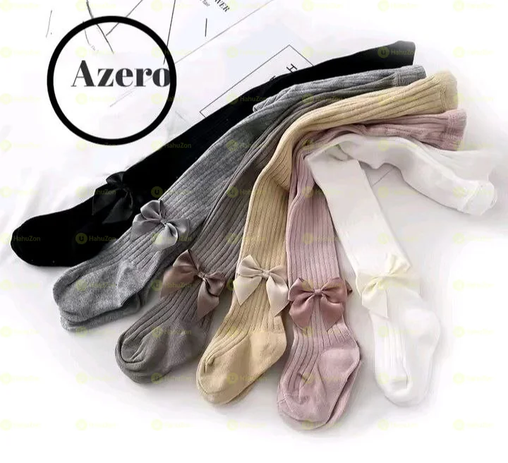 Baby Girl Bow Decor Pantyhose