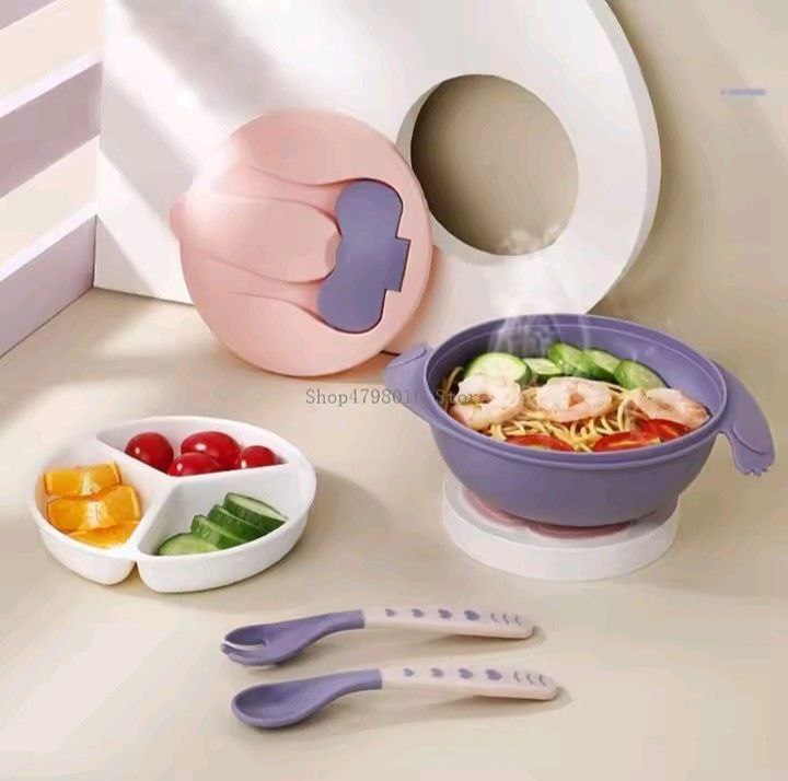 Baby Feeding Bowl With Spoon and Fork