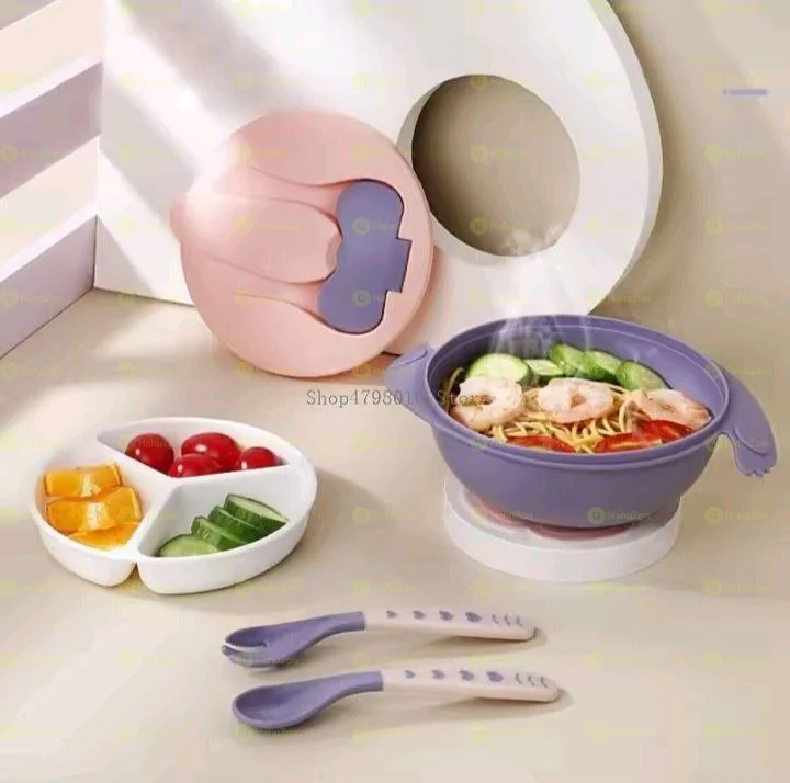 Baby Feeding Bowl With Spoon and Fork