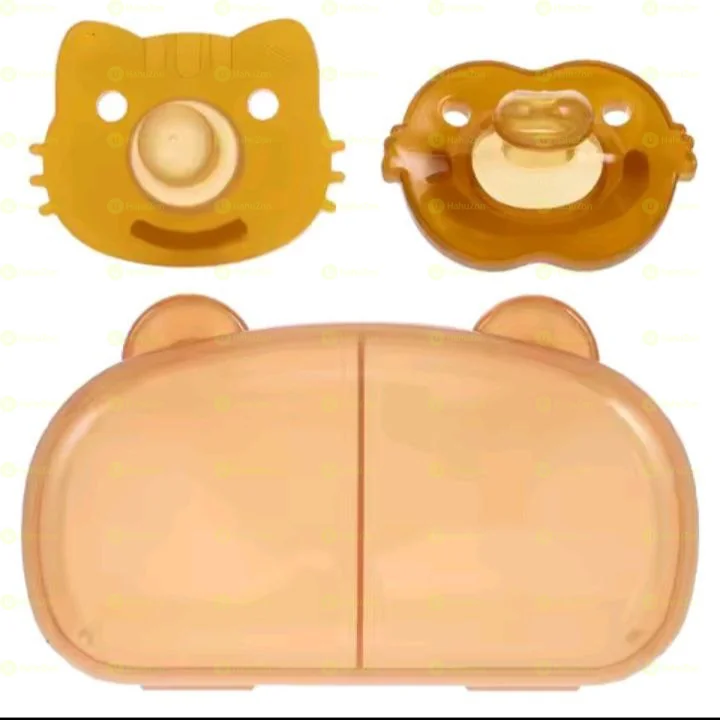 Cartoon Design 2pcs Baby Silicon Pacifier