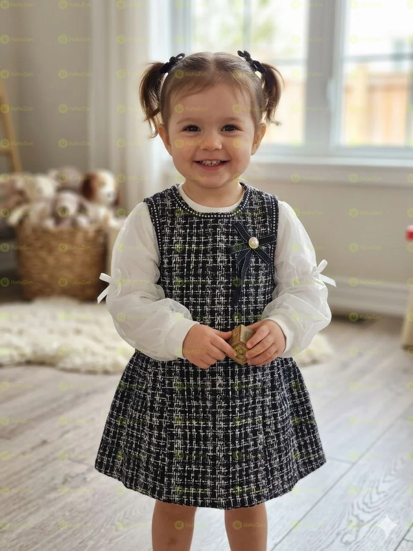 Toddler Girls Two Piece Set Casual Top and Dress Set