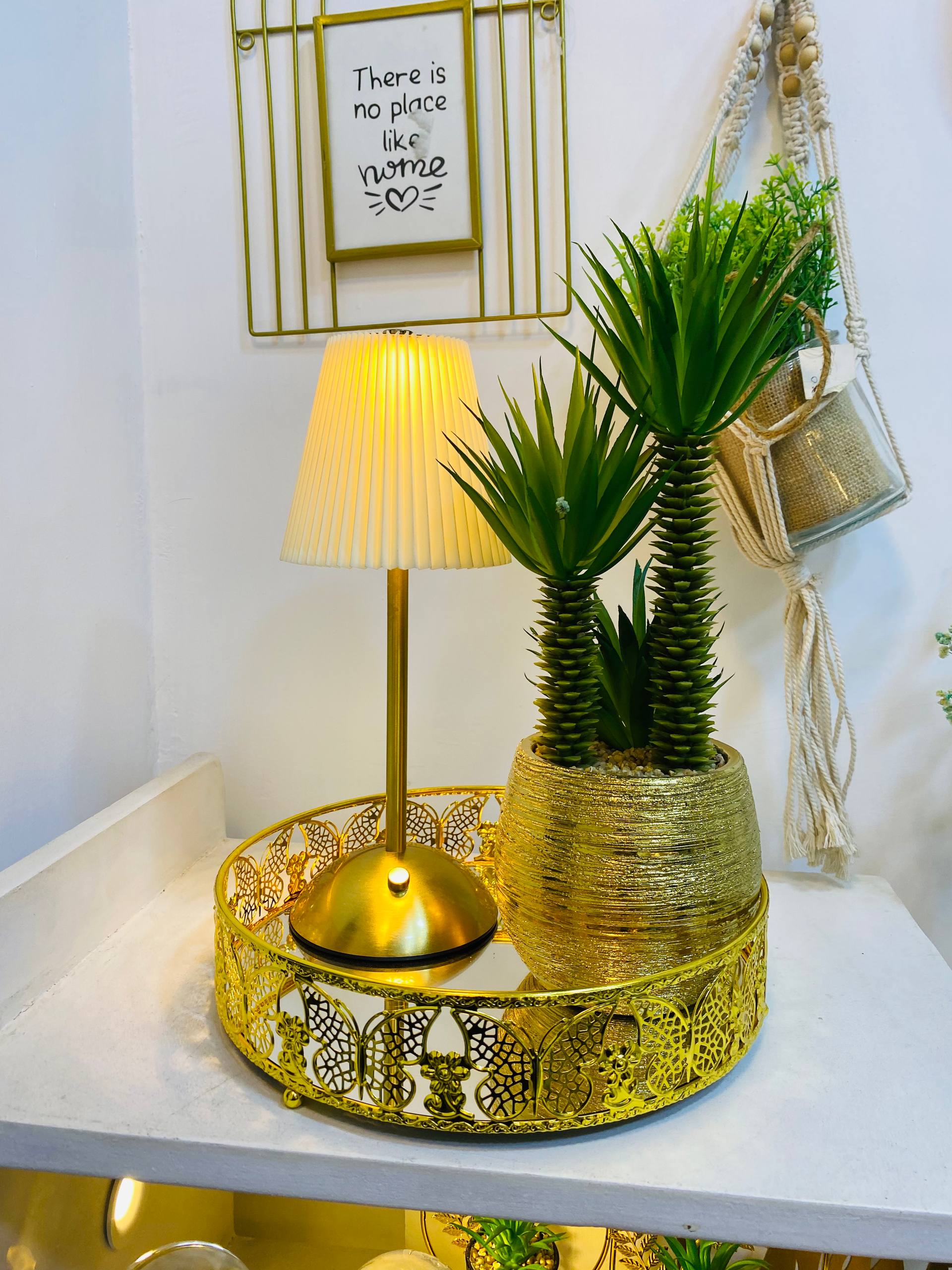 Ceramic Golden Vase