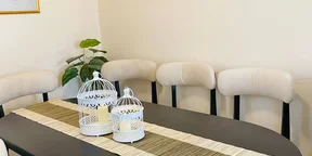 Set of 3 Silver Metal Lantern Candle Holder