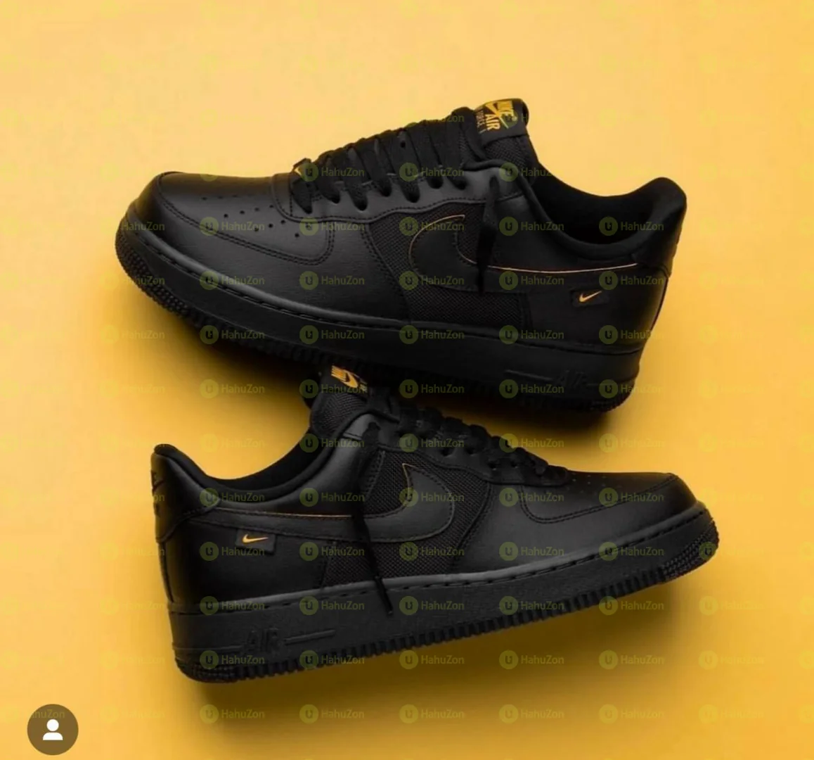 Air Force 1 Black University Gold Men's Shoes