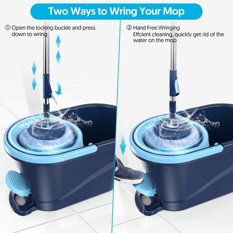 King Spin Mop 360° Microfiber Mop